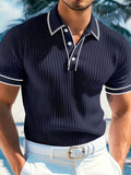 Logan | Color-Blocked Short Sleeve Polo Shirt