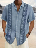 Zandro | Vintage Geometric Pattern Button Shirts