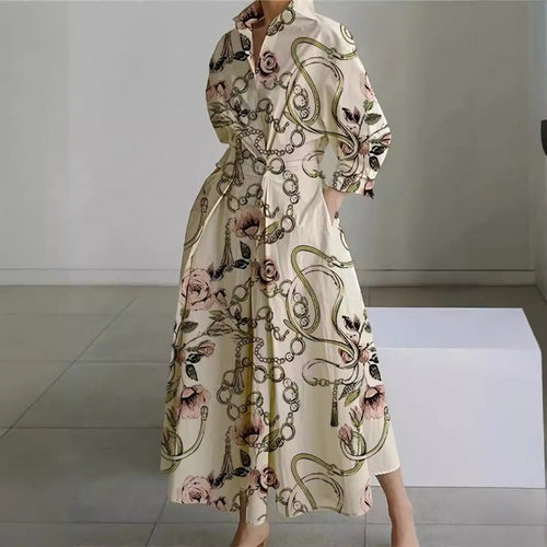 Alora | Elegant Front Wrap Collared Maxi Dress